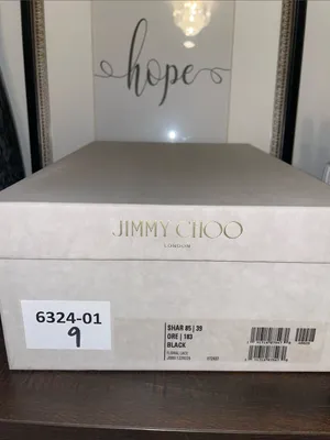 Jimmy Choo Shar 85 Black Floral Lace Peep-Toe Heels Size US 9 / EU 39 MSRP $1200 thumbnail 13
