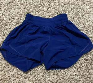 Dark Blue Lululemon Hotty Hot Shorts 4" 2 thumbnail 1