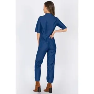 Amuse Society Jump For Love Short Sleeve Wide Leg Jumpsuit L‎ thumbnail 2