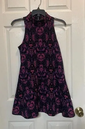 Free People Amelia Mock Neck Drop Waist Dress Sleeveless Boho Size XS thumbnail 1