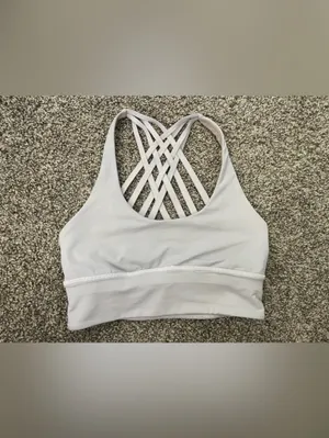 Women’s Lululemon Free To Be Moved Bra Silver Lilac Size 6 thumbnail 6