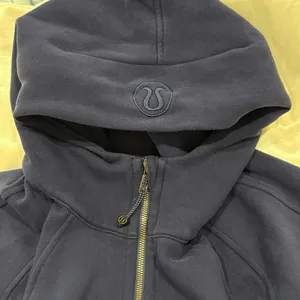 Lululemon Scuba Oversized Half-Zip Hoodie XS Small Night Sea Blue Lounge Cozy thumbnail 9