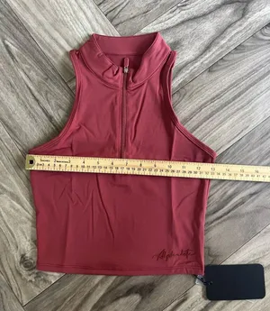 Pulse Zip Tank - Tartan Red Size Small thumbnail 7