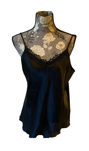 Black Lace Trim Cami size medium thumbnail 1