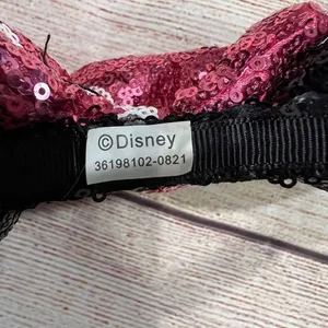 Disney Minnie Mouse Ears Headband Polka Dot Bow thumbnail 3