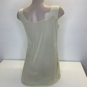 Zuliana Size Small Yellow Mesh Cover Up Dress With Side Slits. Made in USA. New. thumbnail 4