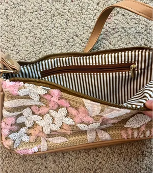 Amazon Floral stripped shoulder bag thumbnail 2