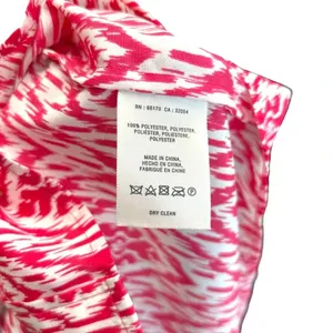 Anthropologie Maeve Ikat Shirt Dress‎ Mini Tie Belt Print Pink White Size XS thumbnail 9