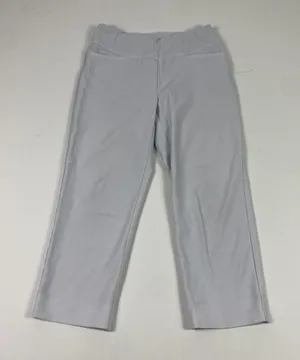 Athleta Pants Womens 12 Gray Straight Leg Pull On‎ Ankle Cropped Stretch Yoga thumbnail 1