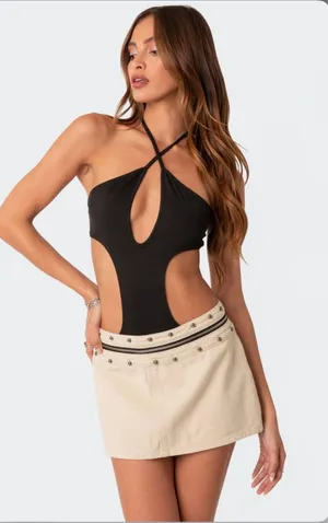 Edikted Unity Cut-Out Bodysuit thumbnail 1