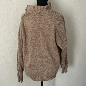 Columbia Tan Quarter Zip Jacket w/ Cable Knit Details thumbnail 6