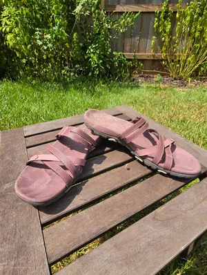 Merrell slide sandals Marron suede 2 Sized Shoes size 9 & 10 thumbnail 4