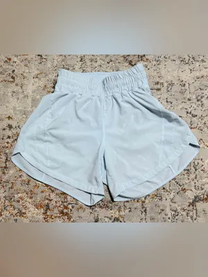 Lululemon Track That High-Rise Lined Short 5" size 4 light blue thumbnail 12
