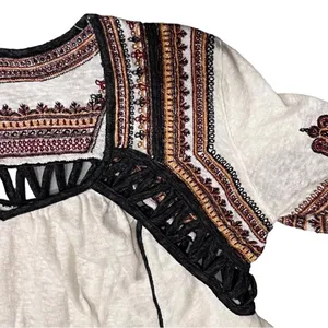 Free People Snow Kisses Cream Embroidered Long Sleeve Top Shirt size XS thumbnail 7