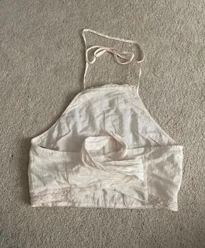 American Eagle Eyelet Halter Top thumbnail 2