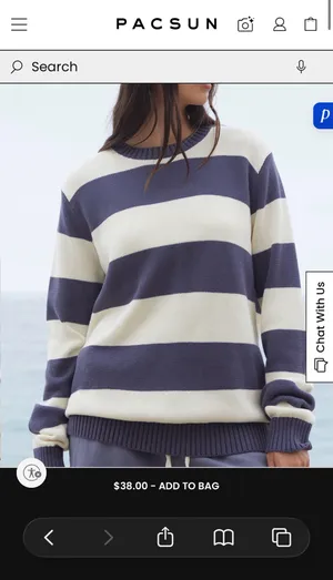 Striped Brandy Melville Sweater thumbnail 3