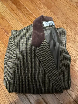 Vintage Fundamental Things Houndstooth Wool Blend Sport Coat/Blazer thumbnail 4