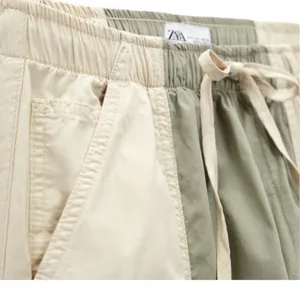 ZARA Color Block Parachute Pants thumbnail 3