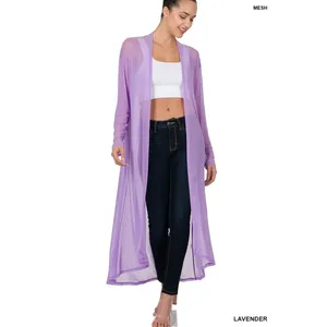 Zenana Mesh Open Front Cardigan - Large‎ thumbnail 6