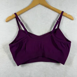 Athleta Womens Solace Seamless Low Impact‎ Sports Bra Purple Size Medium thumbnail 4