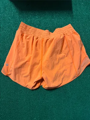 lululemon athletica Bright Orange Running Shorts thumbnail 2