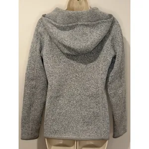 Patagonia Womens Better Sweater Full Zip Hooded Gray Jacket Embroidered Sz M EUC thumbnail 2