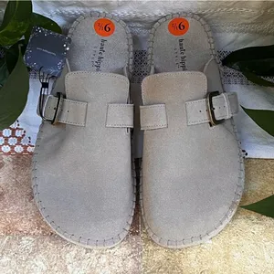 NEW Haute Hippie Aria 100% Suede Buckle Espadrille Tan Slip-On Mule Clogs US 9.5 thumbnail 3