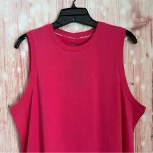 Fabletics Raspberry Fizz Pink 100% Cotton Athletic Tank Top Size XL thumbnail 4
