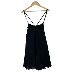 NWT Free People Shailee Dress Womens M Black Eyelet Ruffle Tiered Cottagecore thumbnail 5
