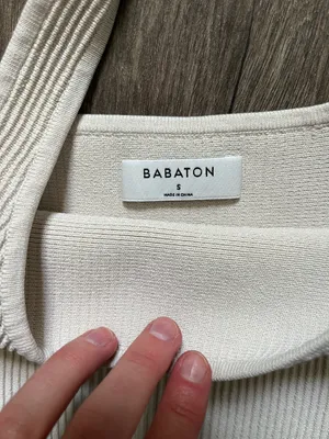 Aritzia Cream Cropped Tank thumbnail 4