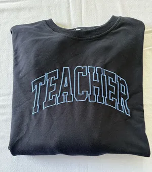 Teacher sweatshirt Blue Size M thumbnail 1