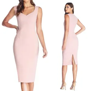 Dress The Population Elle Sheath‎ Dress Sweatheart Neckline Pink NEW Size XL thumbnail 2