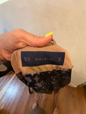 Zara Basic Tan Trench Coat Size XS thumbnail 4