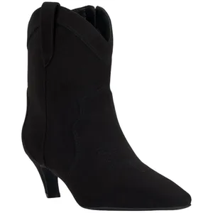 INC International Concepts Womens Secia Western Booties Black Microsuede 10M thumbnail 8
