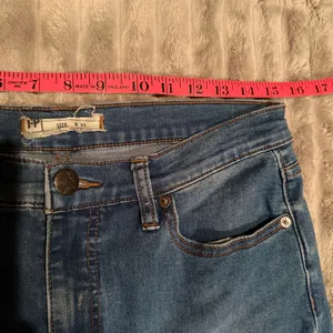 Free People FP Blue High-Rise Straight Leg/Skinny‎ Jeans Size W 30 thumbnail 5