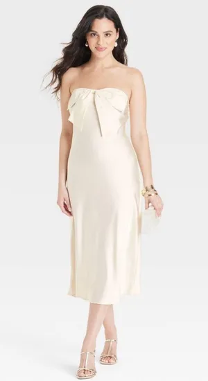 A New Day Midi Bow Dress thumbnail 3