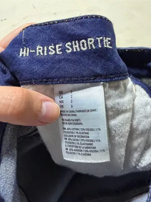 American Eagle Outfitters super stretch hi-rise shortie 2 denim jean shorts thumbnail 8