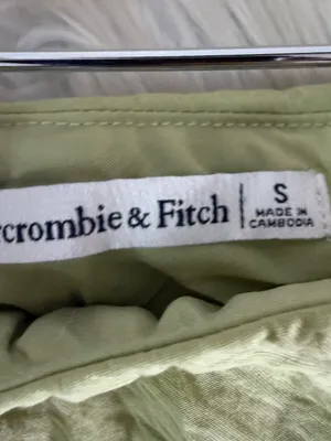 Abercrombie & Fitch Faux Wrap Maxi Skirt Size Small Light Green thumbnail 7