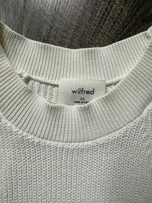 Aritzia Wilfred Cream Halter Tank Top thumbnail 2