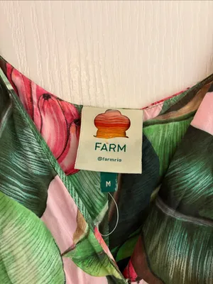 FARM Rio Pink Palms Mini Wrap Dress medium thumbnail 4