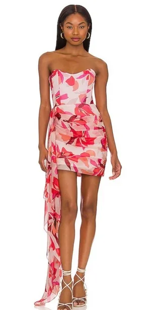 Katie May x REVOLVE Chasing Dawn Dress in Pink Floral thumbnail 1