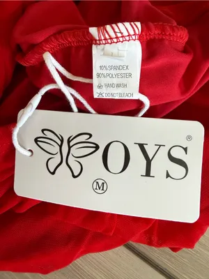 OYS Ruched Long Sleeve Dress Red Medium NWT thumbnail 8