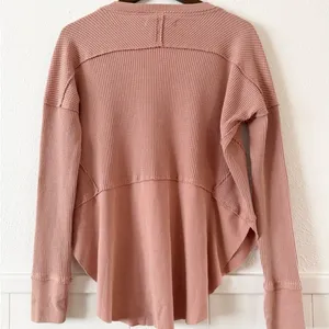 Free People We The Free Ottoman Slouchy Tunic Thermal Top Dusty Pink XS NWT thumbnail 4