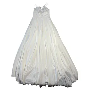 NEW Lulus Romantic Inspiration White Sleeveless Faux-Wrap Maxi Dress Size M thumbnail 5