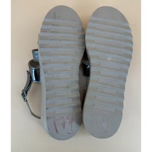 Lidias y Maria's Platform Sandals Women Size 10 Pewter Good Metallic Strappy thumbnail 7