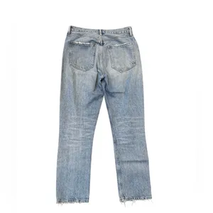 Agolde Riley High Rise Straight Crop jeans denim in Blur 26 thumbnail 2