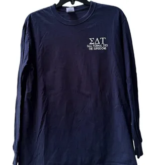 Sigma Delta Tau Sorority University Greek Life Formal 2013 Gildan Tee Shirt, Med thumbnail 1
