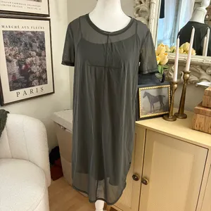 LULULEMON Ready To Reach Dress In Cami Green Size 6‎ thumbnail 2