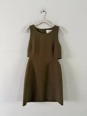 Anthropologie Mare‎ Mare Cut-Out Green Shift Dress thumbnail 3