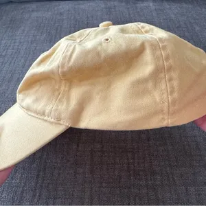 Vintage 90’s Y2K style Yellow Gordon 24 NASCAR racing hat OS adjustable thumbnail 4